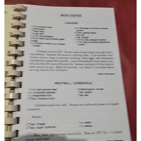 Tennessee Colony Volunteer Fire Department 1994 Spiral Cookbook - Picture 3 of 7